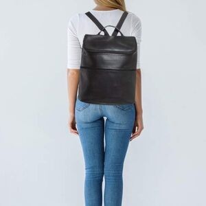 Longchamp Le Foulonne Chocolate Brown Leather Backpack